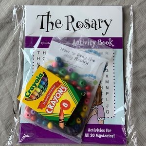 Rosary kids activity book set